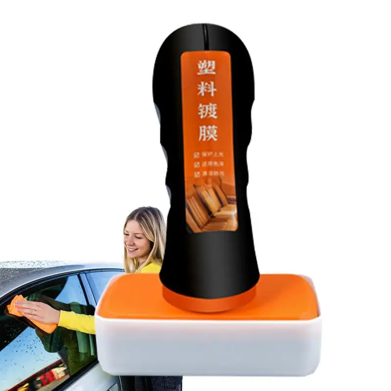Smalto Per Auto Da 100Ml Con Spazzola Per La Pulizia Restauratore Back To Gloss Frames Dashboard Detailing Clean Restorer Refurish Plastic Restore