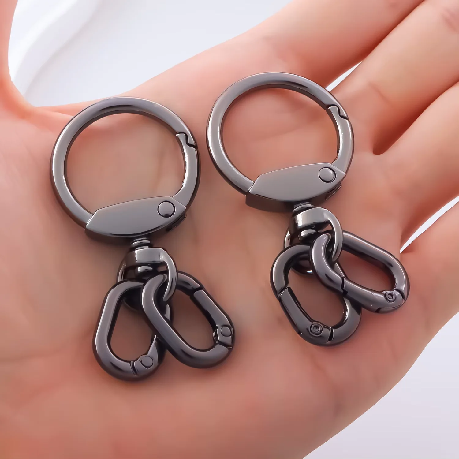 2 PCS Swivel Clasp Clip, Metal Lobster Claw Clasps