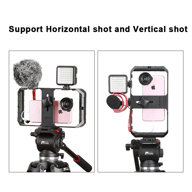 Ulanzi U Rig Pro Smartphone Video Rig With 3 Mounts Video Recording Cell Phone Stabilizer Filmmaking Case Filming Accessories - Ảnh 2