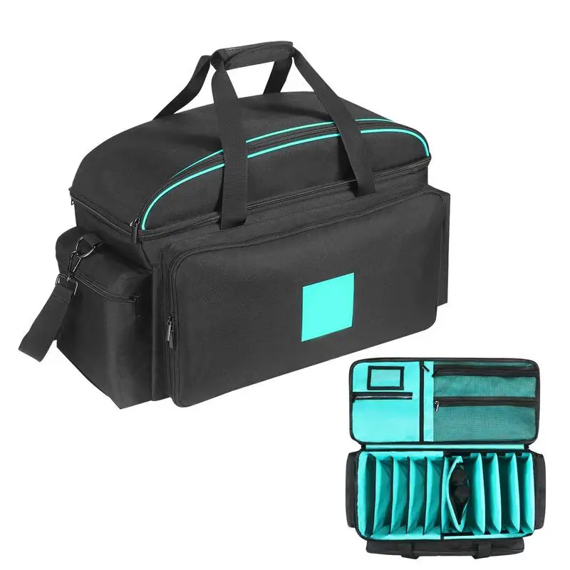 

Gig Band Cable File Bag DJ Wire Bag For Laptop DJ Gear Storage Organizer With Padded Bottom & Detachable Dividers For
