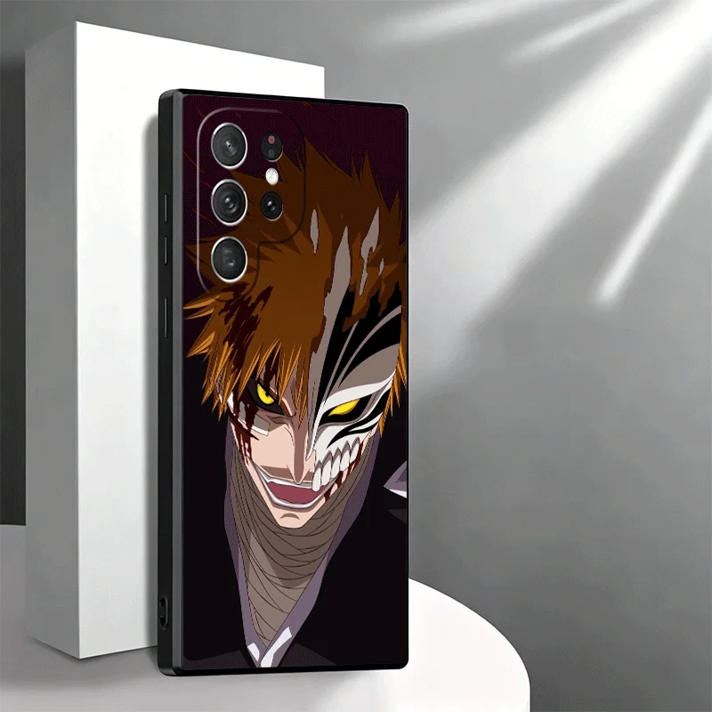 Bleach Kurosaki Ichigo Soft Black Phone Case Cover