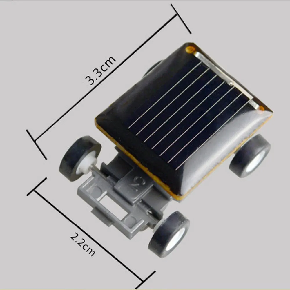 Solar Car Toy Solar Power Mini Sports Car Smaller Solar Power Project Car Mini Educational Gadget Kids Gift Funny Racer