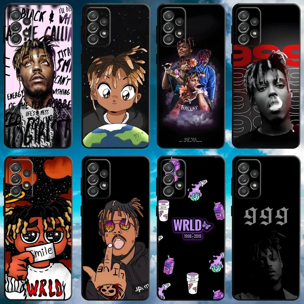 Custodia Per Telefono Rapper Juice-W-Wrld Per Samsung S21,S22 Ultra,S20,S30 Plus,S22 Plus,S23,S30 Ultra 5G Soft Black Cover