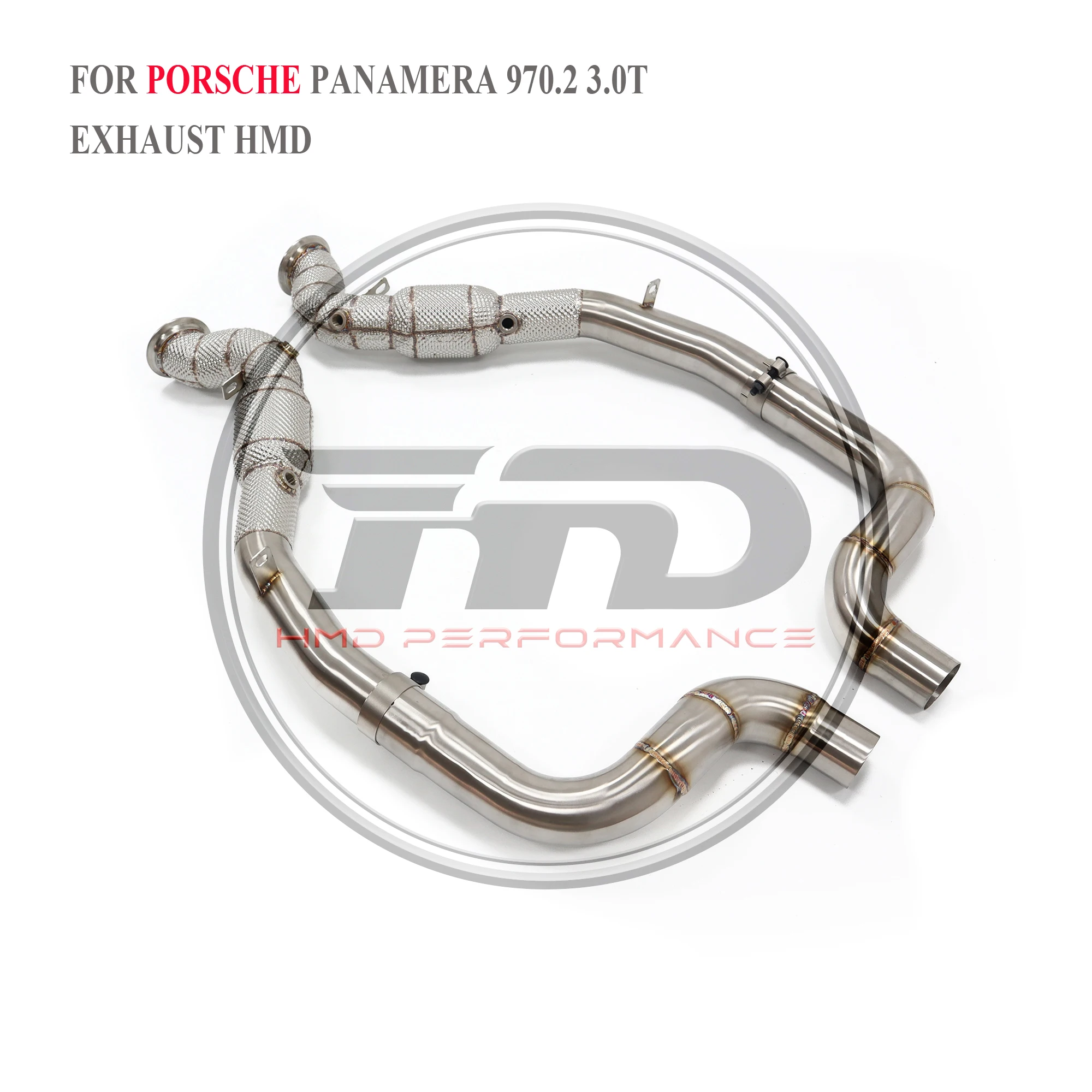 

HMD автомобильные аксессуары, выхлопная система, высокая производительность потока, выпускная труба для Porsche Panamera 970,2 3,0 T с каталитическим