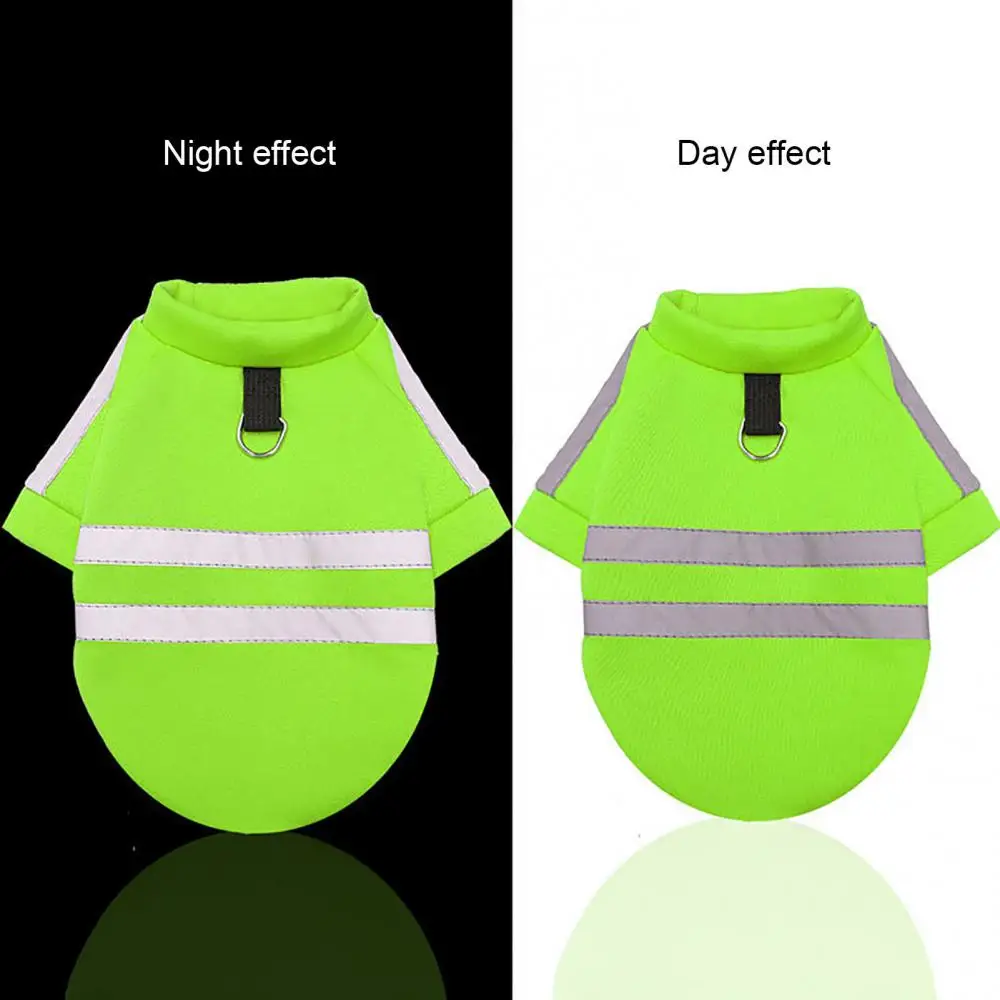 Capless Dog Sweater Warm Pet Clothes Reflective Traction Outfit Spring Winter