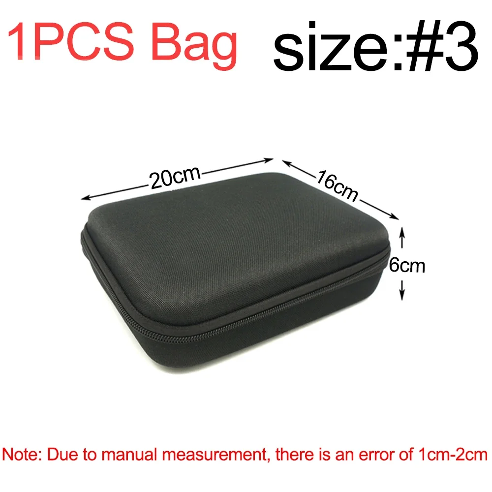 Versatile EVA Hard Storage Case with Zipper Closure - Durable Shockproof Outdoor Bag for Accessories and Tools