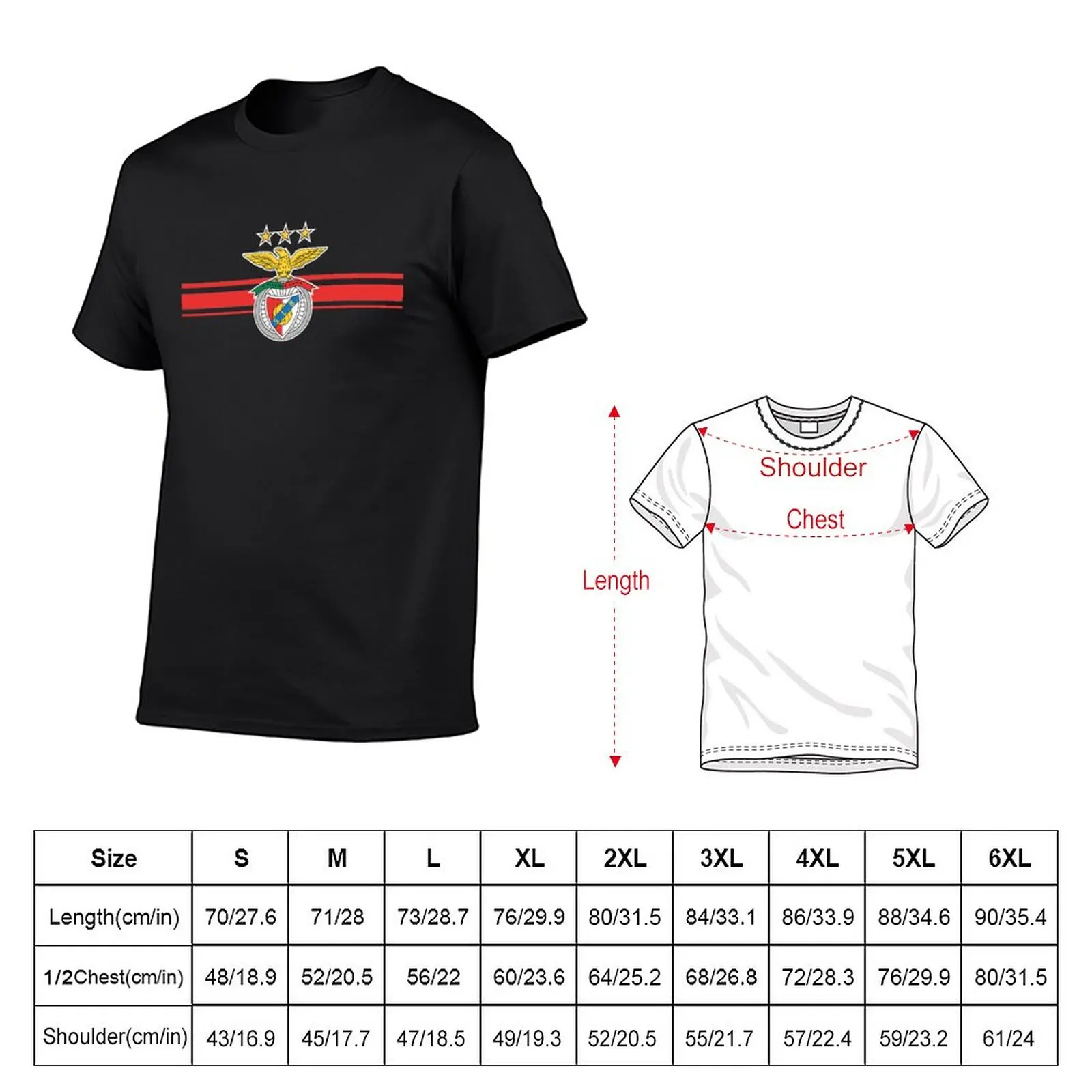 Stripes of my heart Benfica, Portugal T-Shirt customized t shirts t-shirts man black t shirts for men