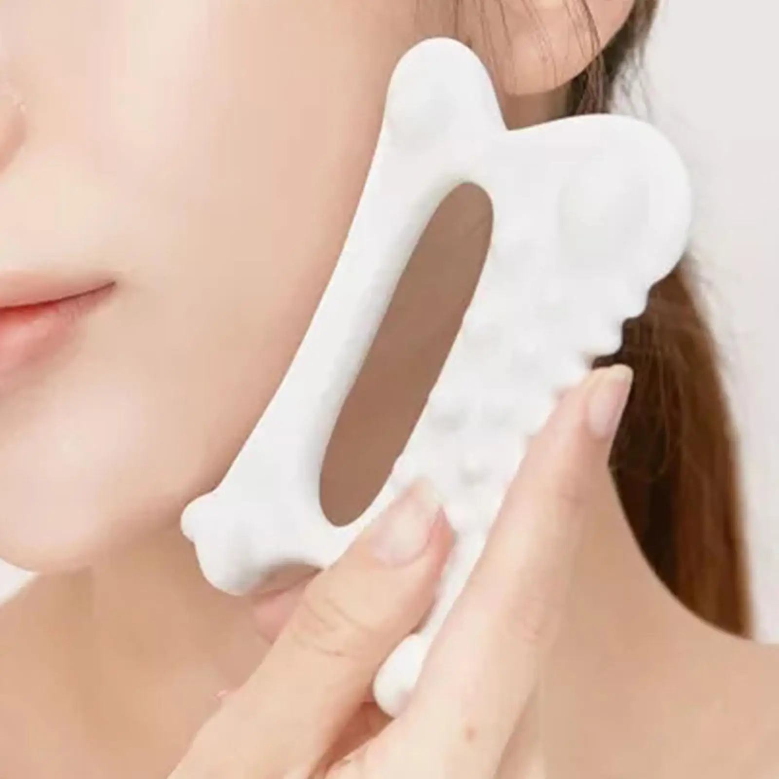 

1PC Facial Gua Sha Massage Board Ceramics Reduce Fat Static Free Portable Full Body Scraping Plate for Women Adults