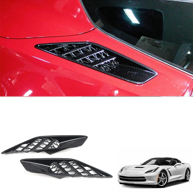 

Car Carbon Fiber Rear Side Body Vent Cover Air Vent Cover For Chevrolet Corvette C7 2014 2015 2016 2017 2018