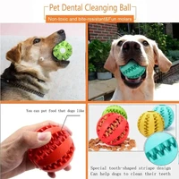 Dog Ball Toys for Small Dogs Interactive Elasticity Puppy Chew Toy Tooth Cleaning Rubber Food Ball Toy Pet Stuff Accessories 3