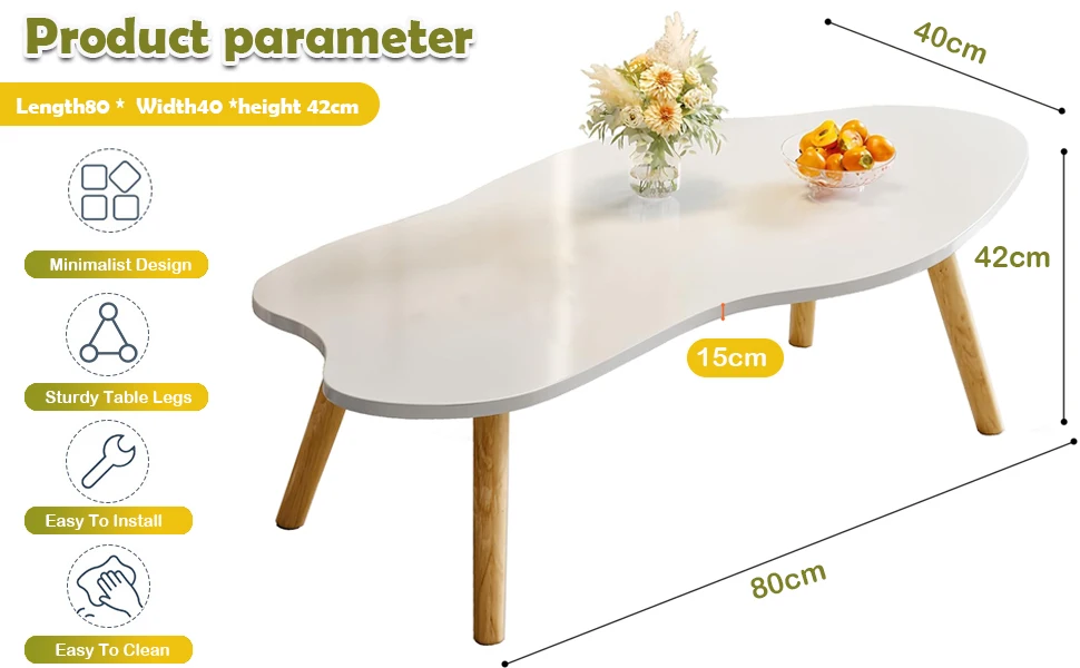Solid Wood Low Tablem, Small Apartment Sofa Table, Display Coffee Table