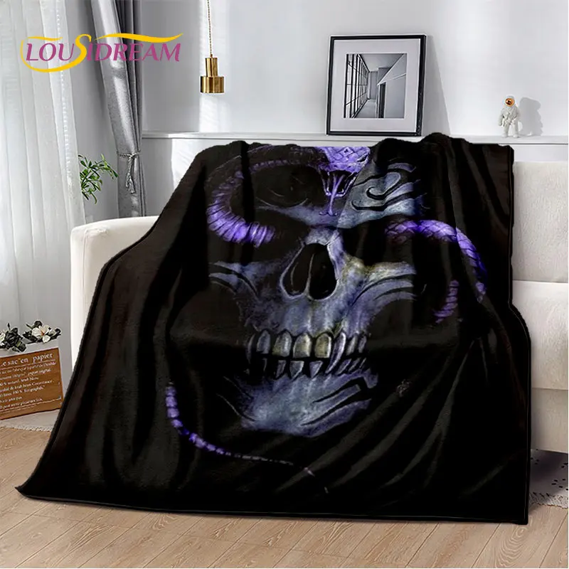 

Gothic Horrible Snake Serpent Soft Plush Blanket,Flannel Blanket Throw Blanket for Living Room Bedroom Bed Sofa Picnic Cover Kid