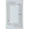 White Drop-In Whirlpool Bathtub (72 in. x 43 in.) 1