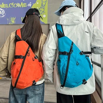 Borsa da petto di grande capacità, borsa a tracolla sportiva, borsa da ciclismo, borsa da lavoro, nuova borsa a tracolla funzionale e versatile