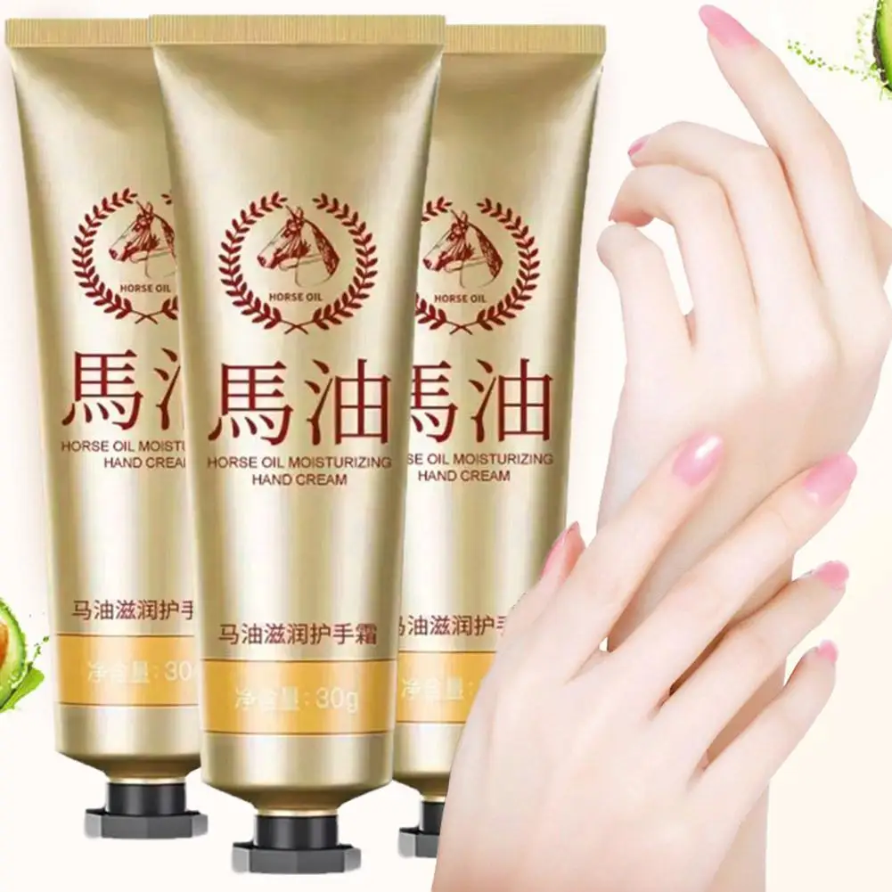 

1pc Moisturizing Horse Oil Hand Cream Preventing Dryness Hand Care Hydrating Cream Anti-Cracking Nourishing Hand Cream