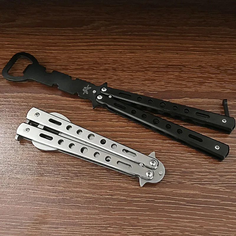 ButterflyKnifeBeginnerTrainerTransformableBluntBalisongPocket