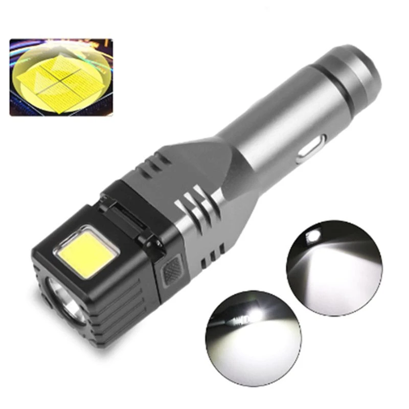 Linterna LED recargable con encendedor coche, herramienta de emergencia con de ventana, 300 12V|Linternas y antorchas| - AliExpress