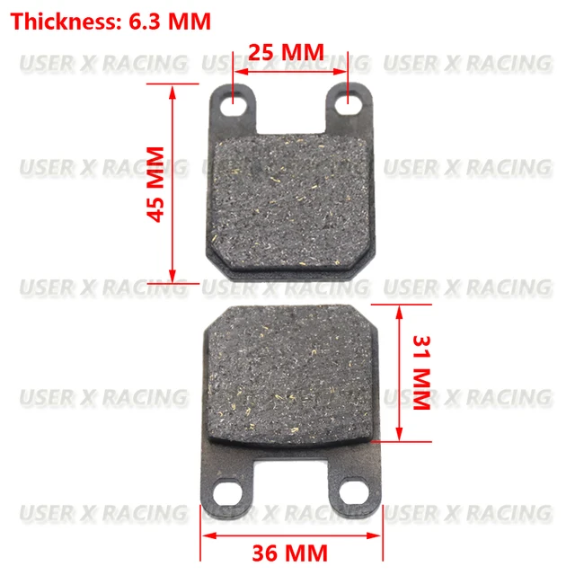 Motorcycle Brake Pads Set - 2 Pairs Organic Disc Brake Pads For ZERO ELECTRIC DS (ZF13.0) 2016-2019 Models With J.Juan Calipers