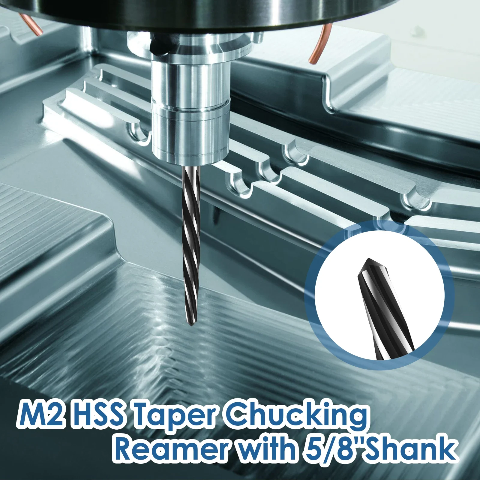 Bridge Construction Reamer Drill Bit 5/8inch 3/4inch 1/2inch Taper Chucking Reamer Car Reamer Enlarge Hole Drill Bit 6