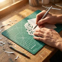 A4 Cutting Pad PVC Table Pad Leather Process Anti Cutting Double-Sided Carving Student DIY Process Self-Healing Pad 30cm×22.7cmx 5