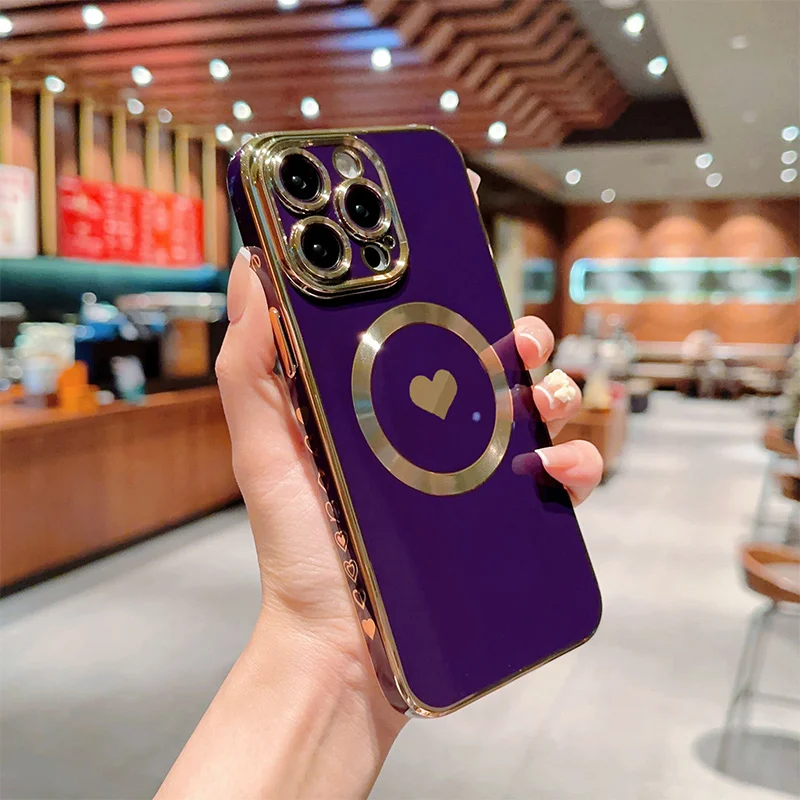 Coque en silicone plaquée solide 13 12 11 Pro 14 Plus Coque de protection d'objectif pour iPhone 14Pro Max_voghion.com