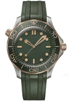 Montre mécanique automatique de marque de luxe pour hommes, en acier inoxydable, or rose, céramique rouge, saphir, caoutchouc, toile, cuir, montre-bracelet pour hommes 5