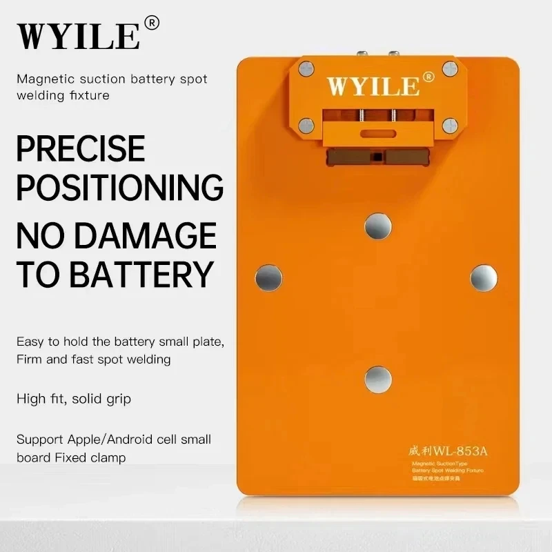 WYLIE WL-853A 배터리 용접 고정 장치, 정확한 위치, 배터리 손상 없음, 아이폰 X-14 PM 배터리 스폿 용접기 수리 도구