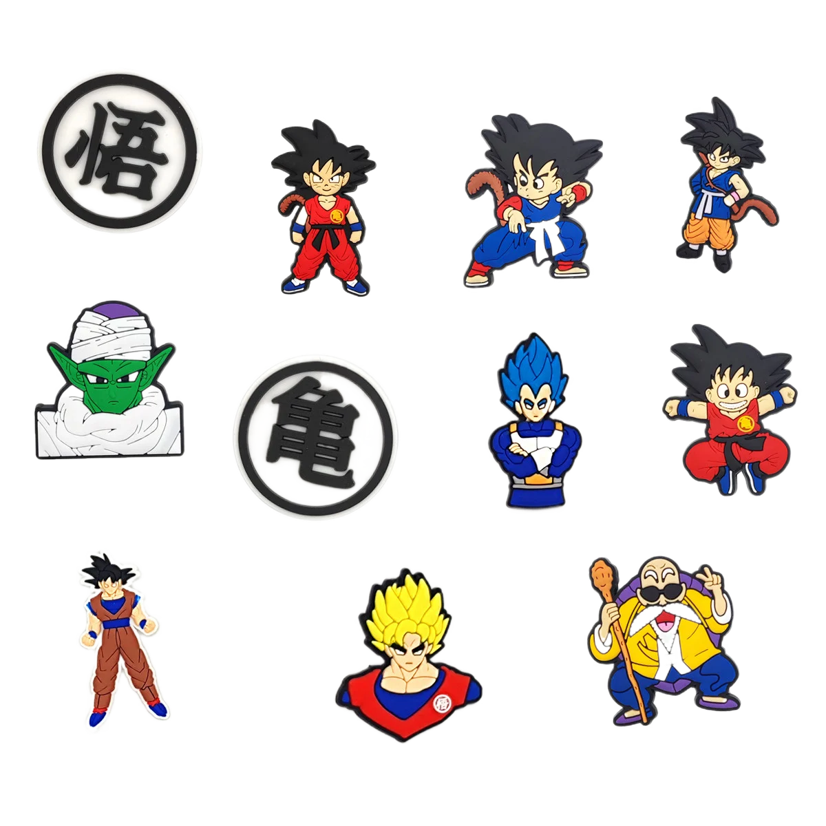

1pcs Cartoon Anime Croc Charms Shoe Decoration Super Dragon Ball Z for Kids Boys Wholesale Cartoon Anime Kawaii Accessories Set