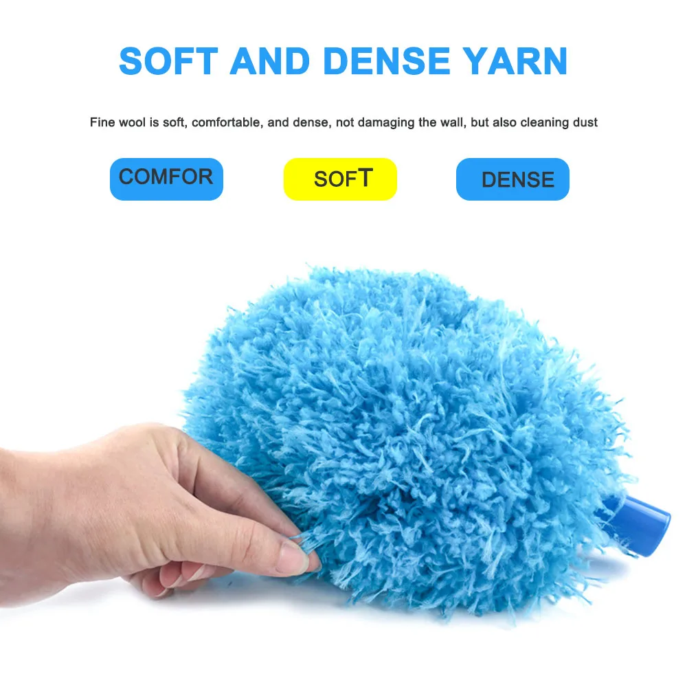 Ceiling Fan Duster with Detachable Head and Extension Pole