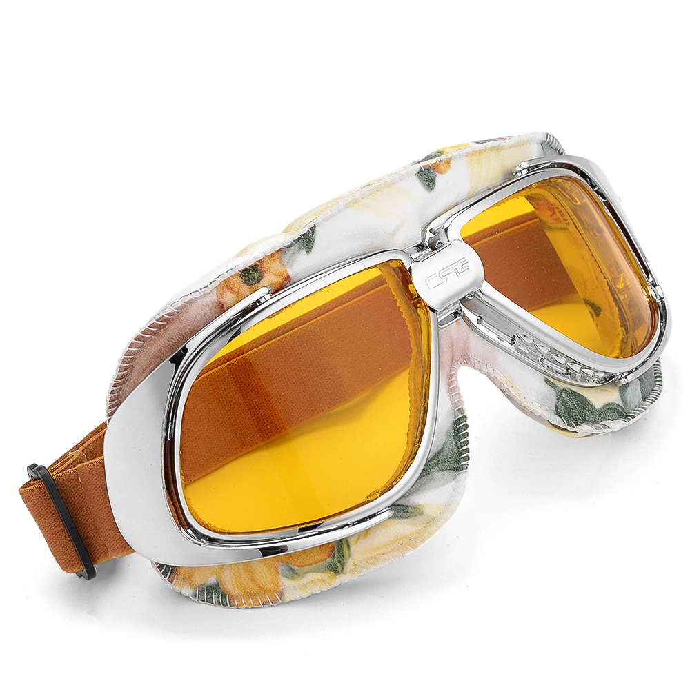 WWII Retro Motorradbrille Motocross Helm Brille Steampunk Cruiser Off-Road Brillen Googles Skating Brille – Detail 3