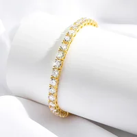 Factory Price D VVS1 Moissanite Tennis Bracelet 925 Sterling Silver Single Row Classics with GRA Bracelets for Women Man Jewelry