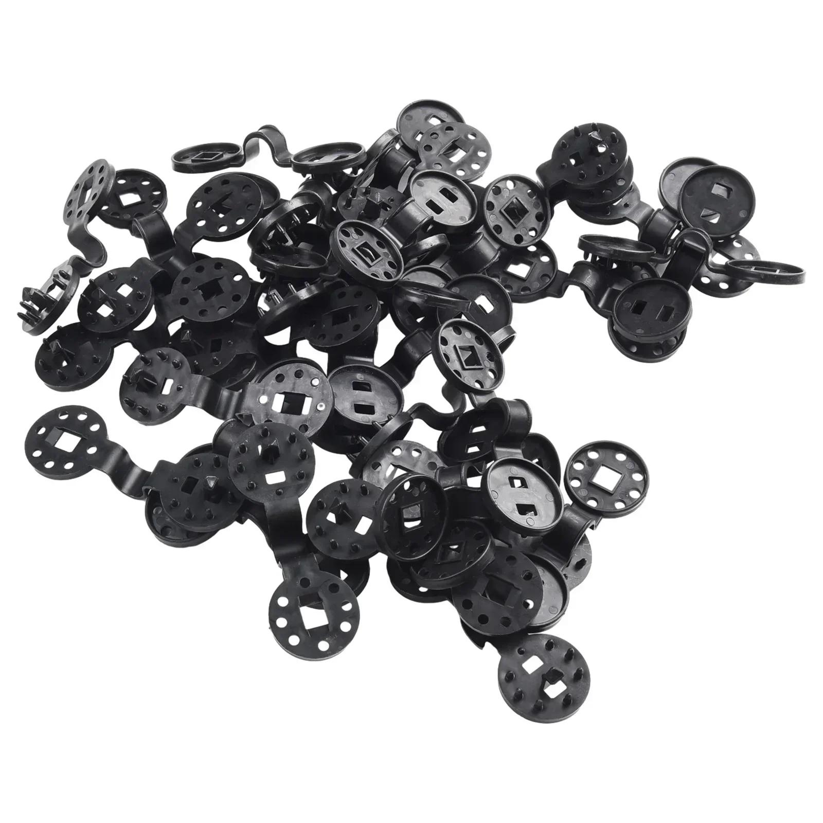 Shade Cloth Clips Sun Shade Hardware Kit 50pcs Sun Shade Net Cloth Plastic Clips Sturdy Heavy Duty Lock Grip Fix Clamp Net Hook Holder Breeding Greenhouse Accessories