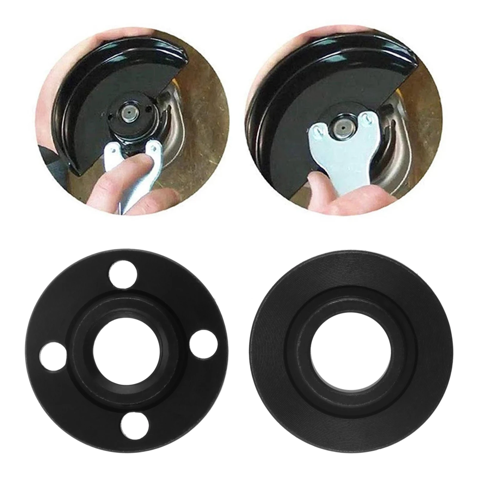 

2Pcs M14 Thread Replacement Angle Grinder Inner Outer Flange Nut Set Parts For Grinders Abrasive Power Tool Flange Nut Set Tools