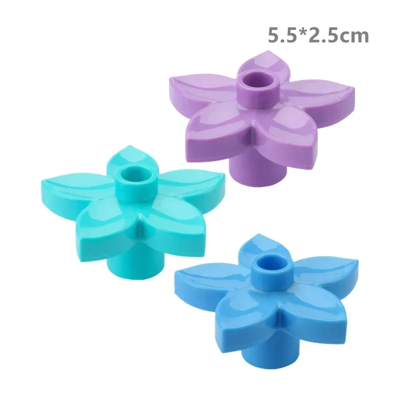 Outdoor Forest Building Block Set - Flower, Grass, and Tree Adornments for Kids