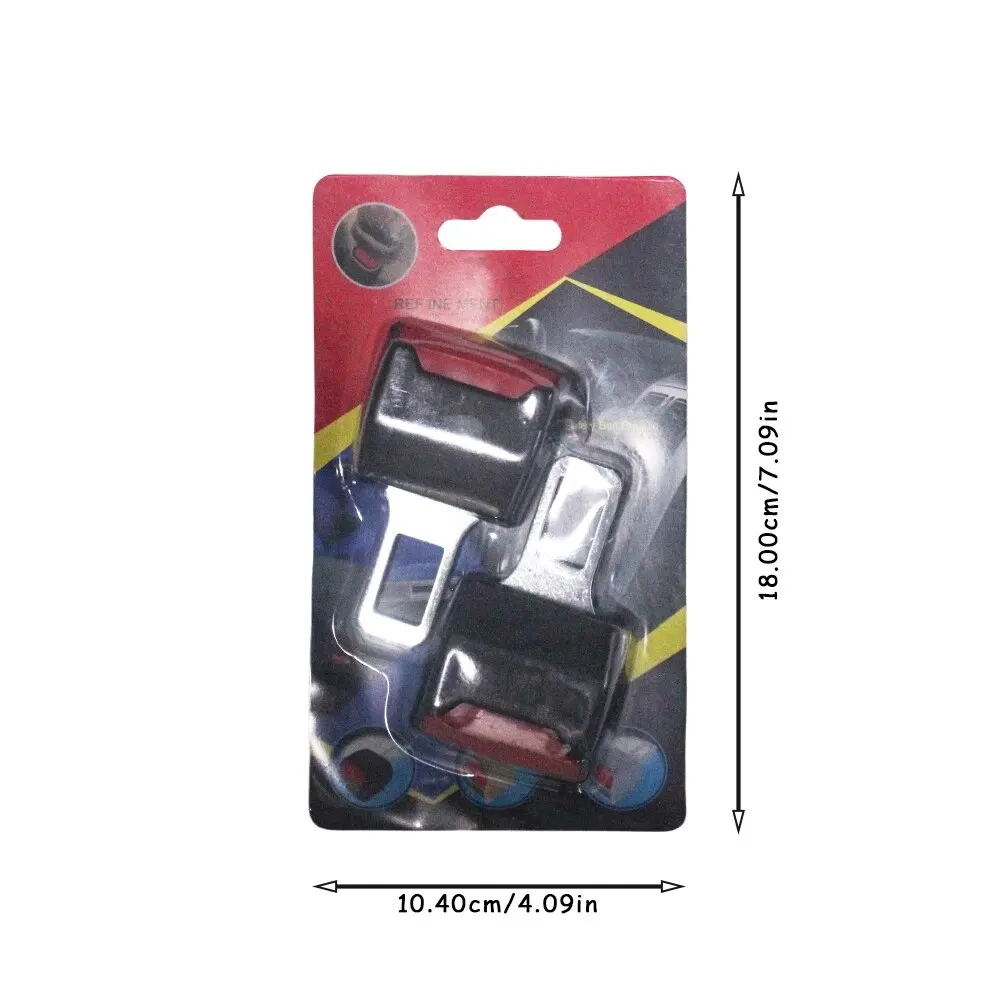 Seat Belt Extender 2 PCS Car Seat Belt Clip Extender Safety Seatbelt Lock Buckle Plug Thick Insert Socket Extender Safety Buckle