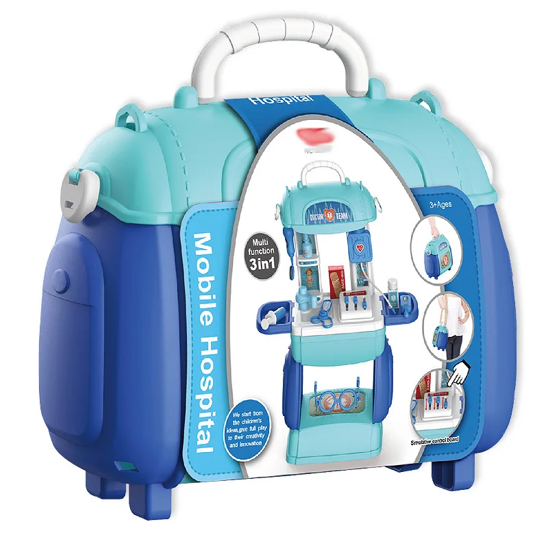 Medical Equipment Table Suitcase Children's Early Education Health Little Doctor Medical Equipment Toy Messenger Bag Children