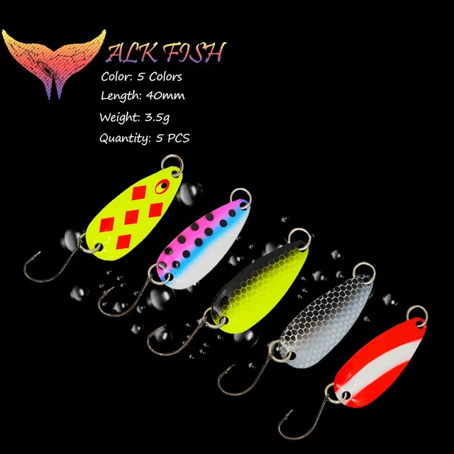 WALK FISH 1PCS Trout Spoon 3.2cm 3.5g Fishing Lure Artificial Bait