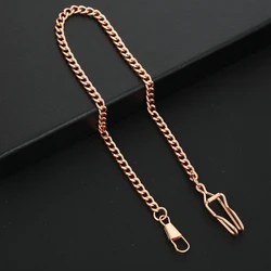 Elegant Multicolor Stainless Steel Pocket Watch Chain (Chain B Rose Gold)