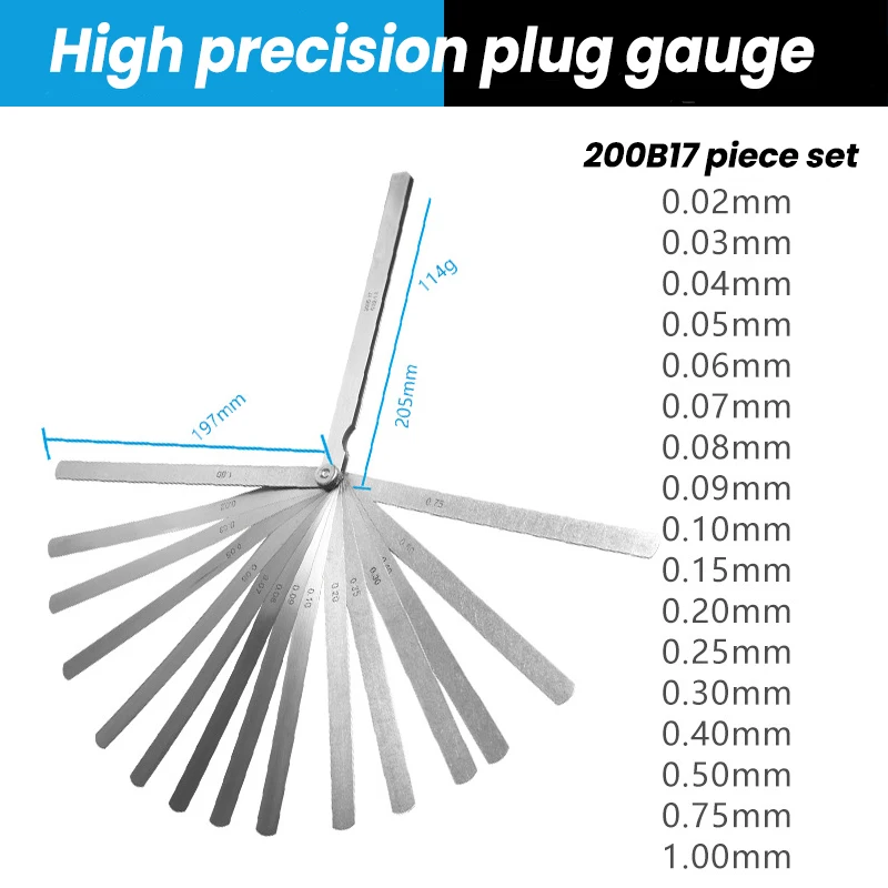 Brass Gap Measure Tool Feeler Gauge Thickness Gauges Copper Sheet Measuring