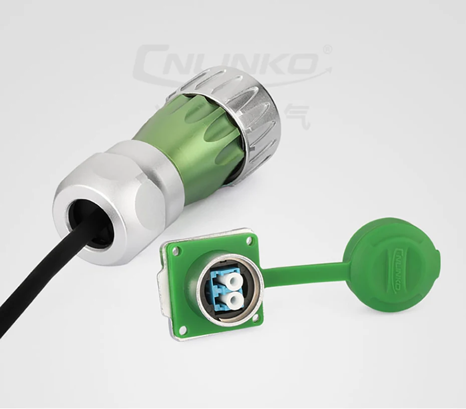 CNLINKO M24 Industrieller IP68 Wasserdichter Glasfaser-Steckverbinder DH24 Singlemode LC zu LC Optischer Glasfaser-Steckverbinder Stecker Buchse Panelmontage – Detail 19