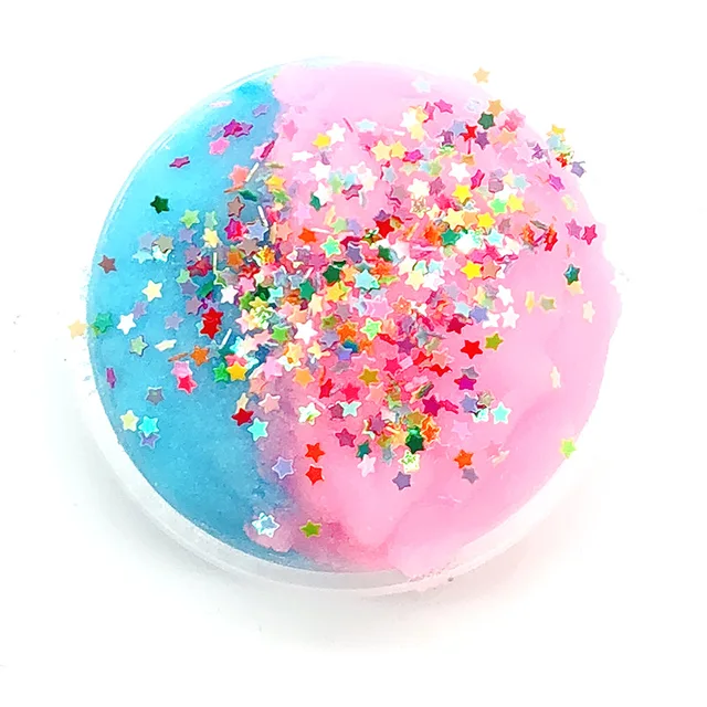 60ml Cloud Slime Fluffy Supplies Polymer Clay Charms Modelling Glitter Plasticine Magic Colored Sand Plasticine Toys For Kids 6