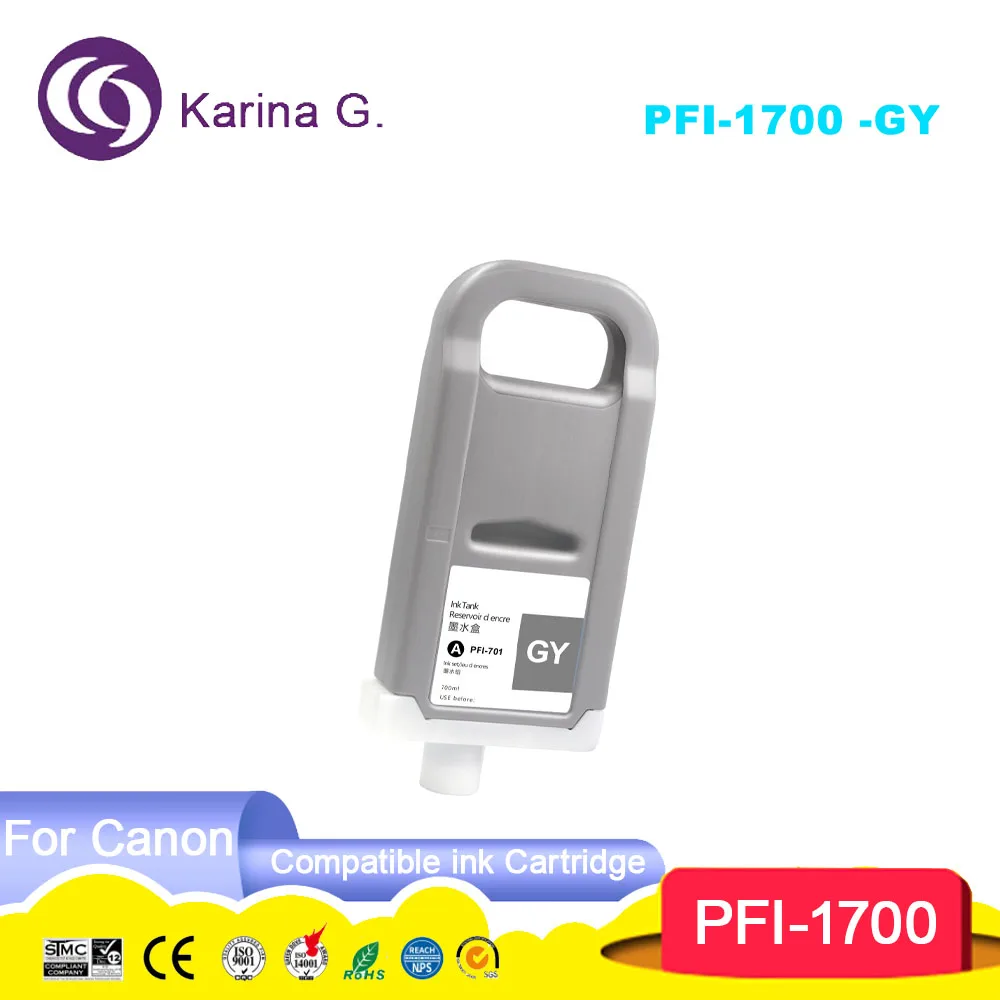Compatible ink cartridge PFI1700 PFI-1700 100% Compatible for Pro 2000 4000 400