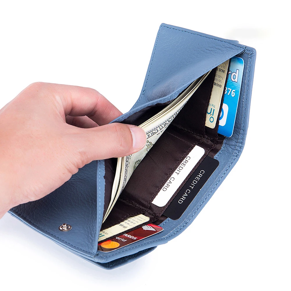 Men Wallet Card Holders Purse Leather Men Business Thin Wallet Large Capacity Coin Pocket Credit Cardholder Case Note Holder