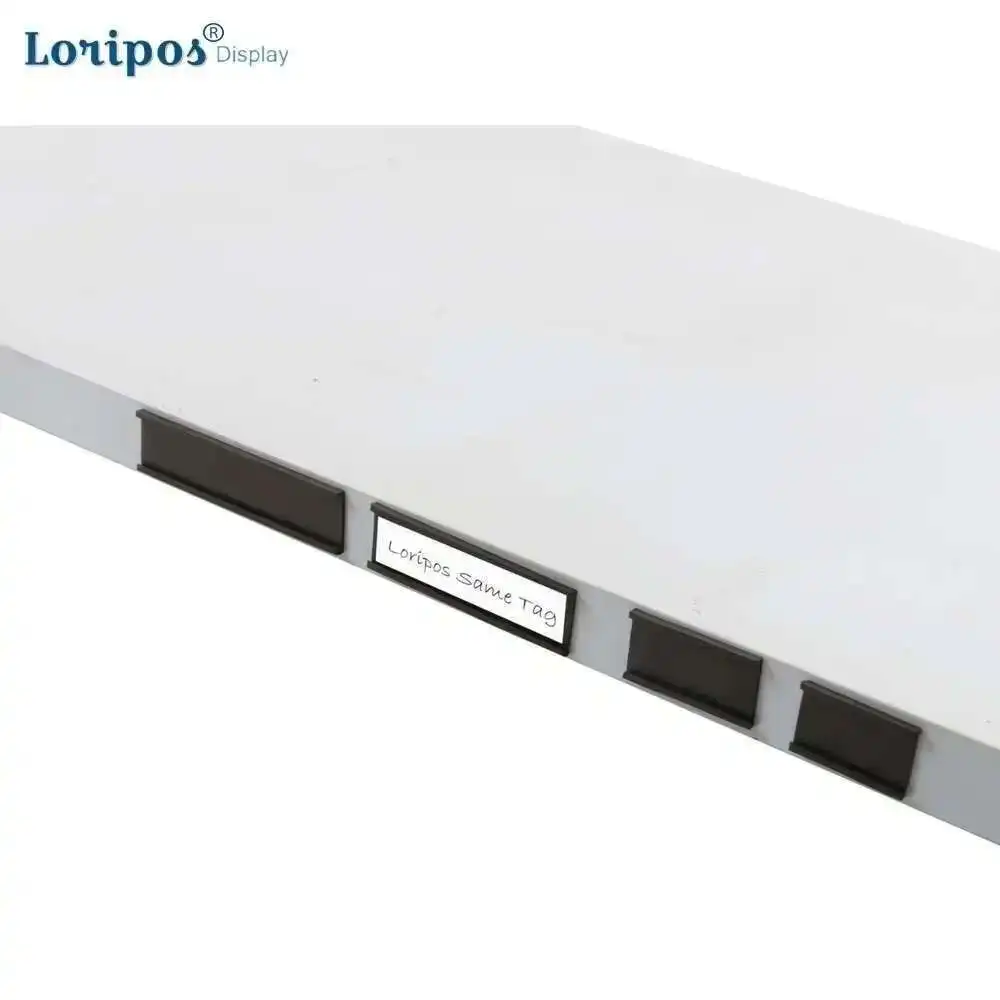 금속 선반 라벨 조직 화이트보드용 마그네틱 라벨 홀더, 사인 및 티켓 홀더, 30 개