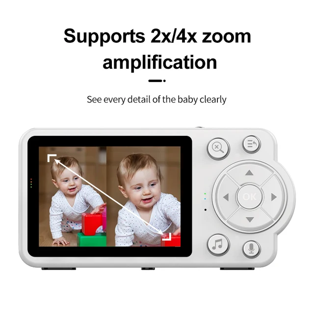 Sleepless smart electronic monitor mum with child safety protection indoor video intercom voice system high frequency camera 4