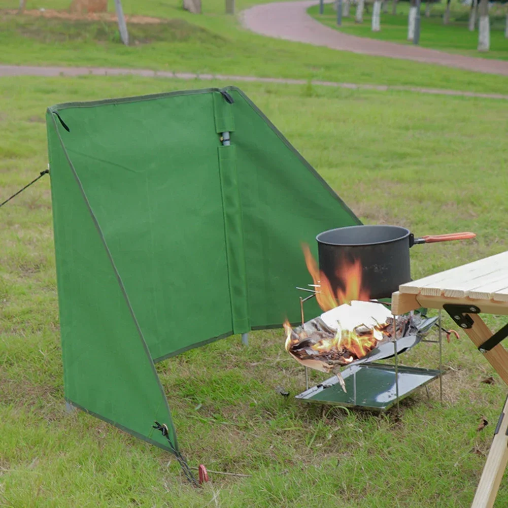 Pare-brise brûleur de Camping pliant, poêle à gaz d'extérieur, pare