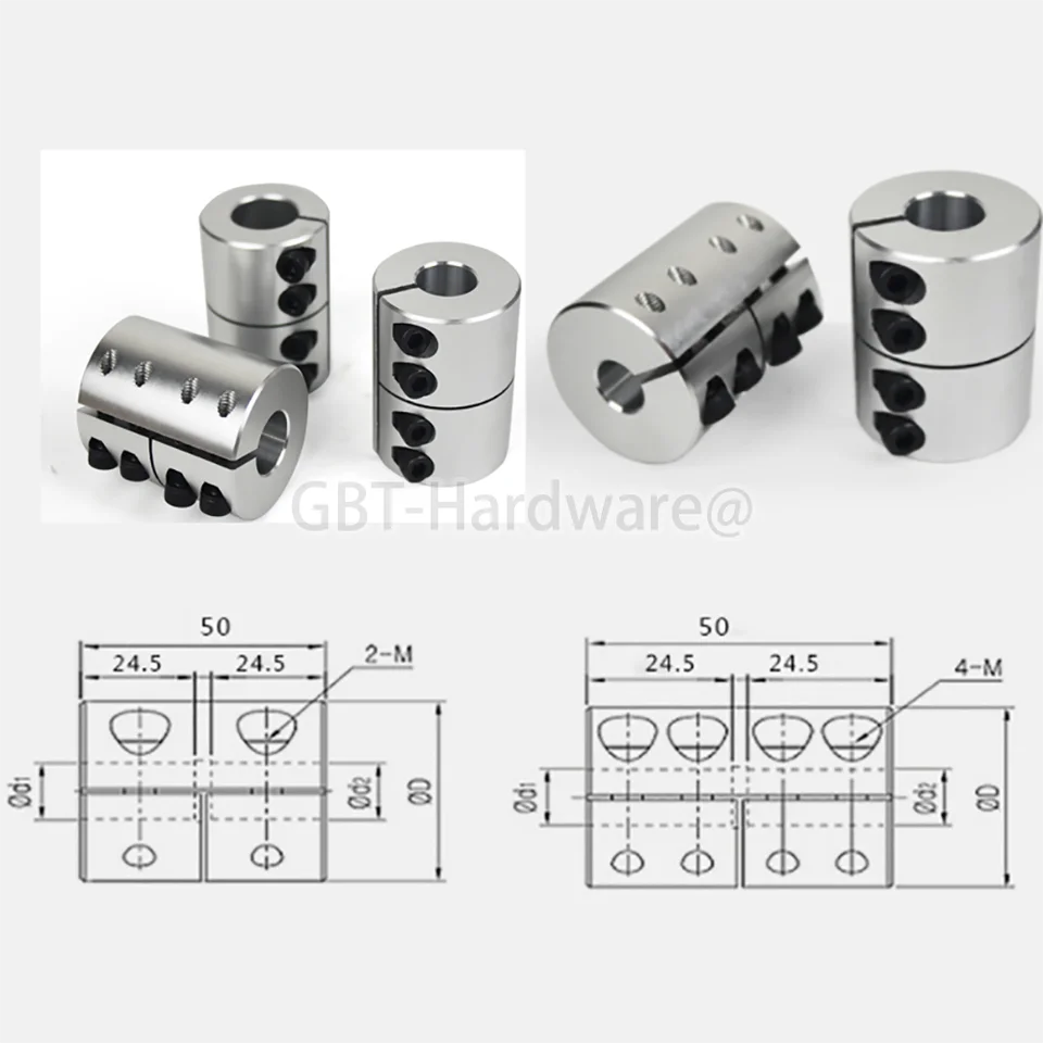 Accoppiatore Rigido Per Alberi 1/2" X 5/8" (12.7x15.875 Mm - Foto 4