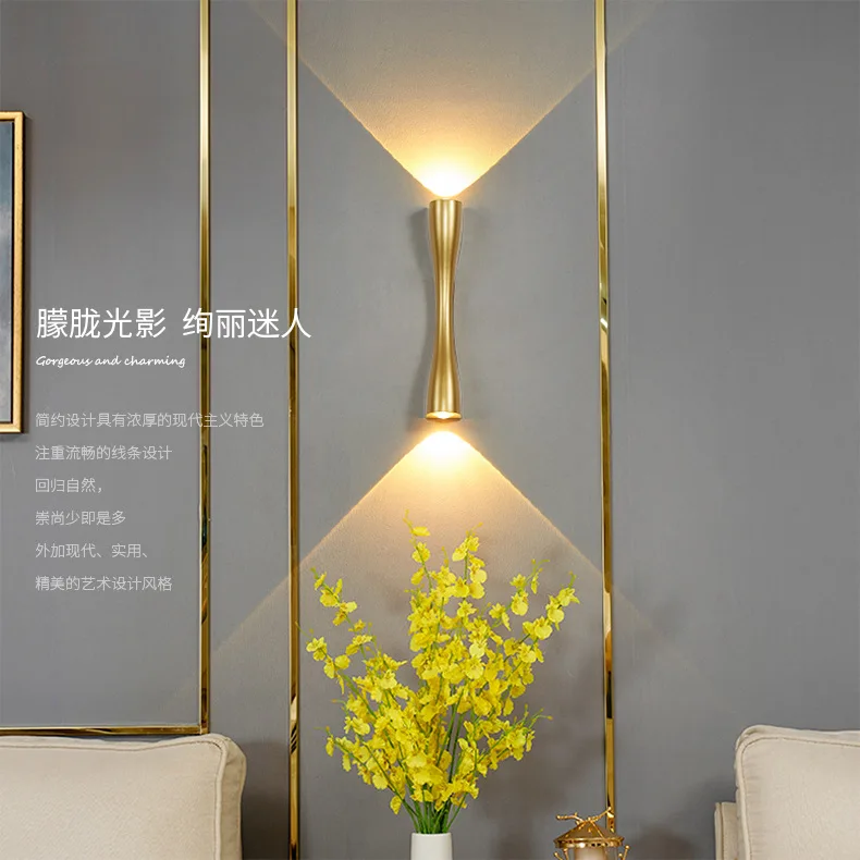 

Modern Waterproof Minimalist LED Wall Lamp Hotel Outdoor Aisle Corridor Stairs Living Room Bedroom Bedside Interior Wall Light