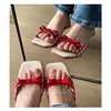 Retro Plaid Bow Sandals Kitten Heels White Red French Style Peep Toe Shoes Mixed Color Sweet and Cute Women's Vocation Shoes 5