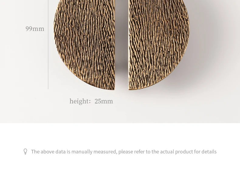 round brass drawer handle modern semicircle cabinet pull